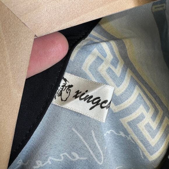 Xingchenkaiyi Blouse Womens Size M Multicolor Baroque Long Sleeve Button Up - Picture 8 of 13